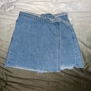 Pacsun wrap mini denim skirt- size 23